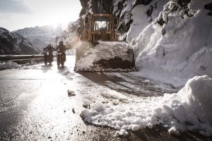 Fotografía motos ruta hielo