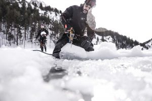 Fotografía motos ruta hielo